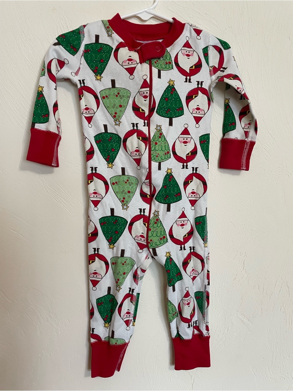 Hanna Andersson Christmas romper 9-18 mo